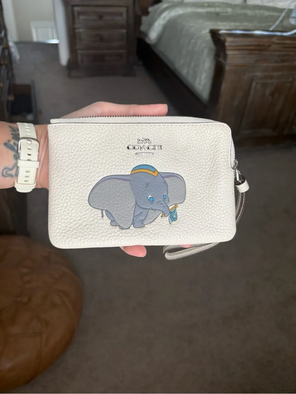 Coach Dumbo Cosmetic Pouch & Wristlet Set